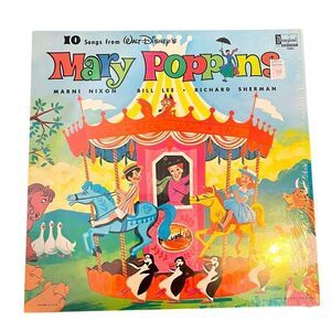 VINTAGE DISNEY MARY POPPINS SOUNDTRACK 1964‎ 12” LP VINYL RECORD VG+